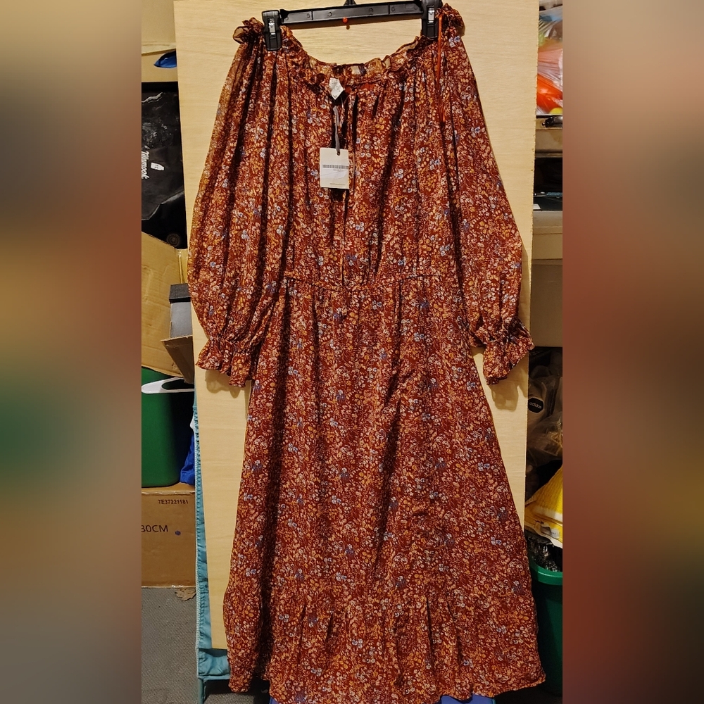 Dress Forum Boho Floral Long Sleeve Dress